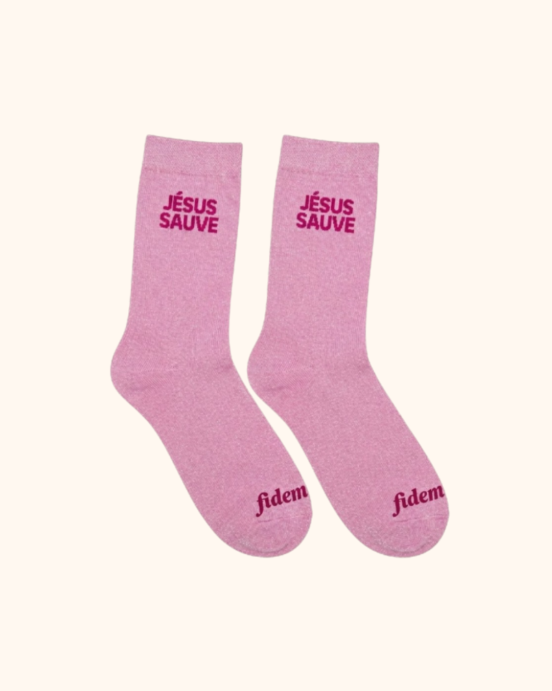 LES CHAUSSETTES À PAILLETTES JÉSUS SAUVE